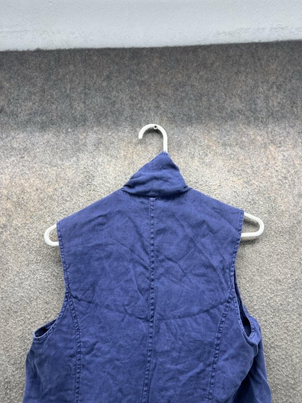 Tommy Bahama Cardigan Sweater Women Small Blue Linen Open Front Sleeveless - Picture 10 of 11